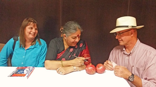 Vandana-Shiva with Cindy and Stephen Vandana-Shiva with Cindy and Stephen