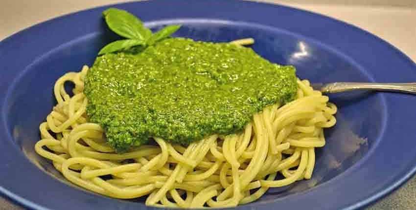 Garden Fresh Pesto for Dinner