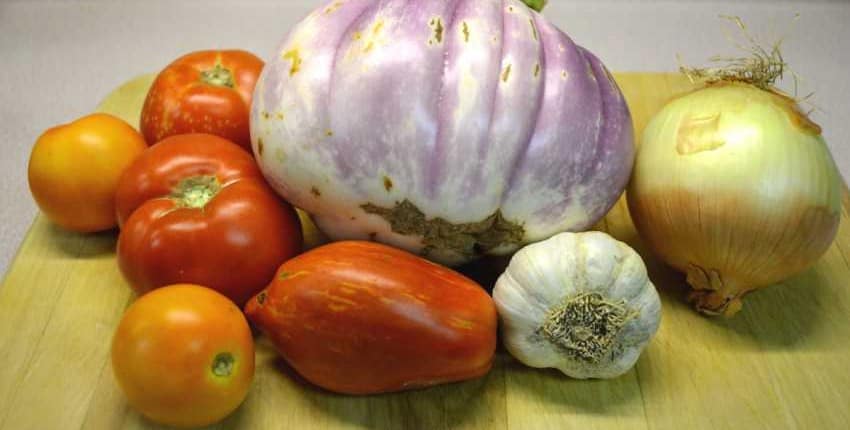 Eggplant and Tomato Sauce Ingredients