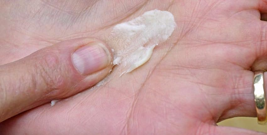 Eileen Applying Shea Butter